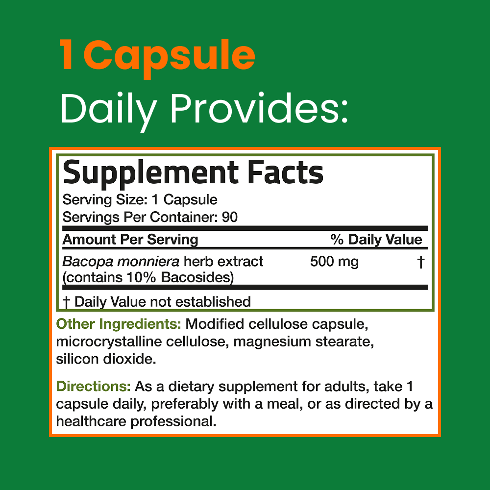 Etera BacoZen™ Bacopa Monnieri Supplement