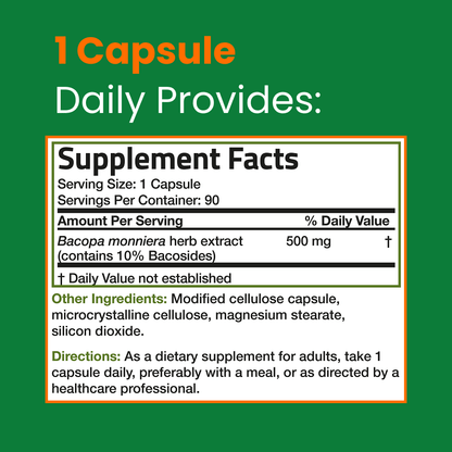 Etera BacoZen™ Bacopa Monnieri Supplement